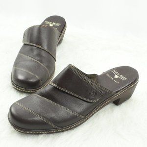 Nurse Mates Shoes Clogs Size 7 Brown Mules